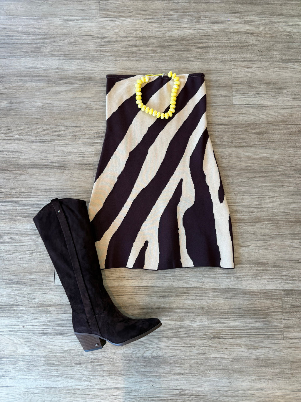 Talia Abstract Animal Print Dress