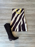 Talia Abstract Animal Print Dress