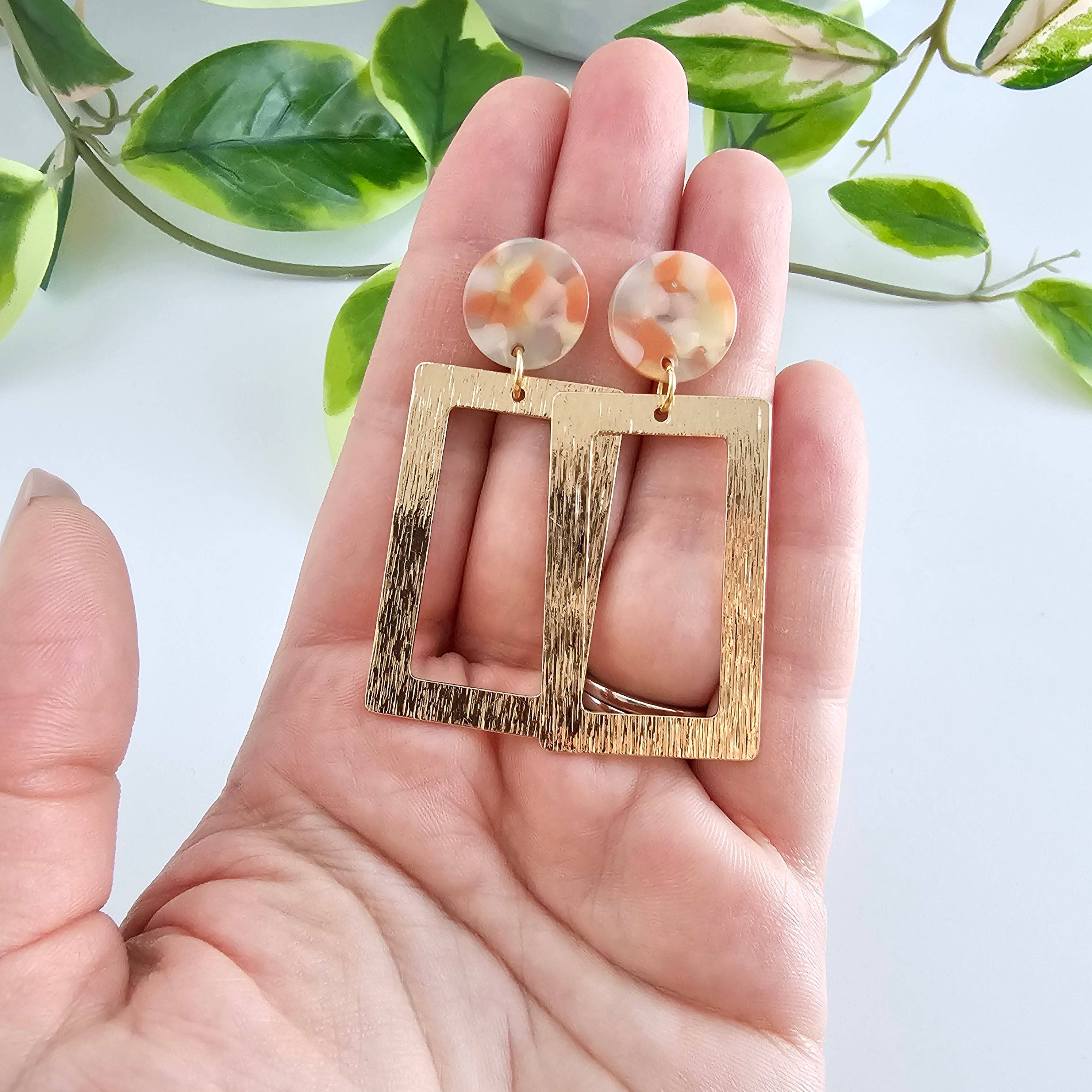 Rebecca Earrings - Orange Dream