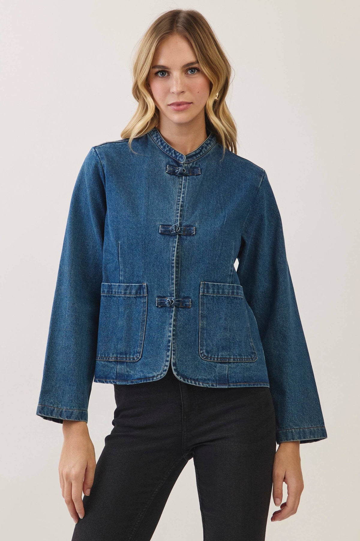 Marc Toggle Front Denim Jacket