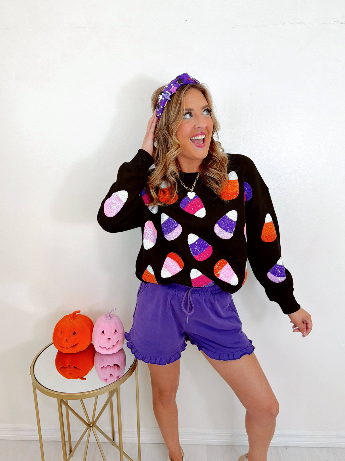 Candy Corn Queen Sweatshirt