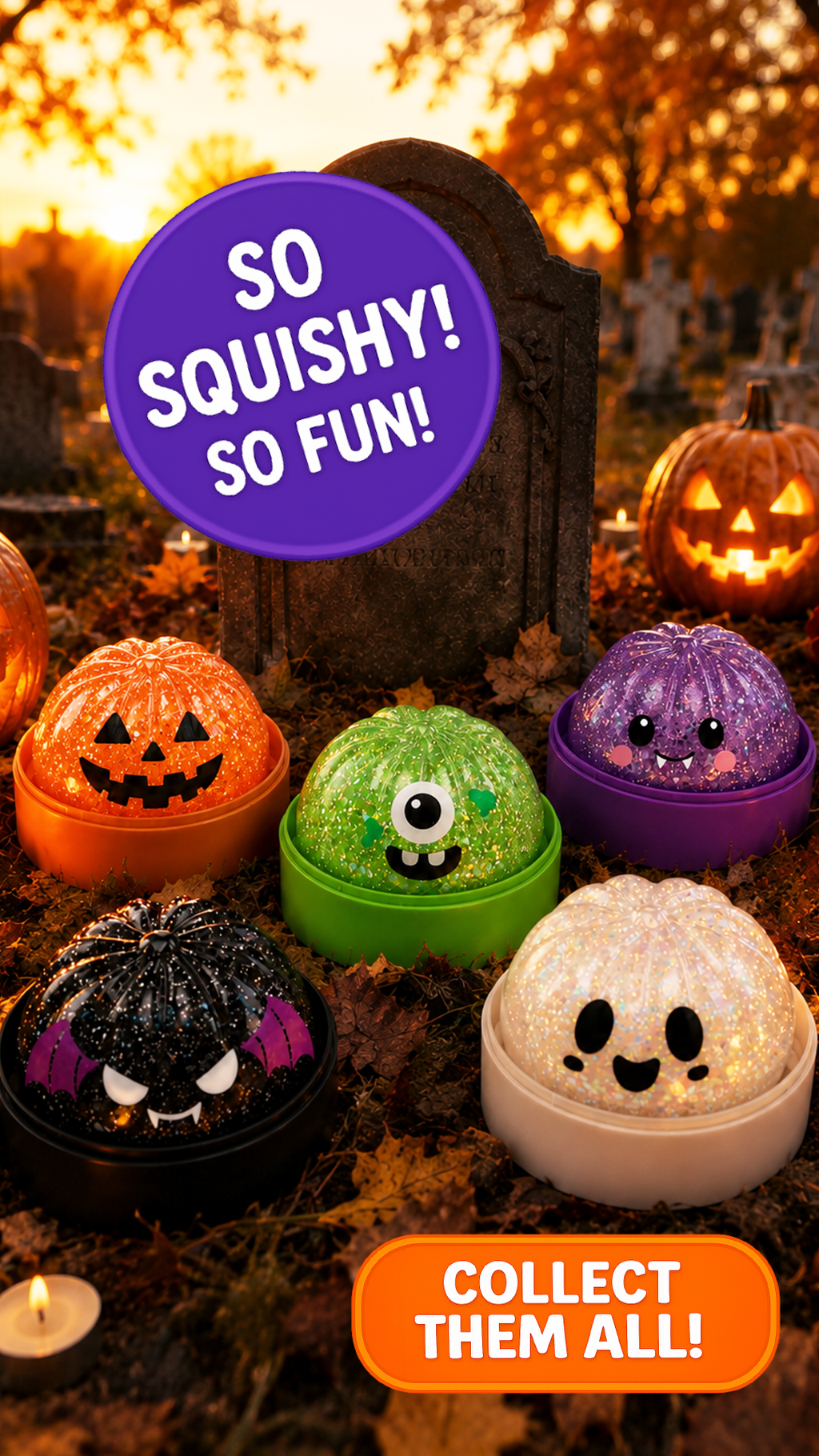 Fun Doh Halloween Dumpling Squishy Toy