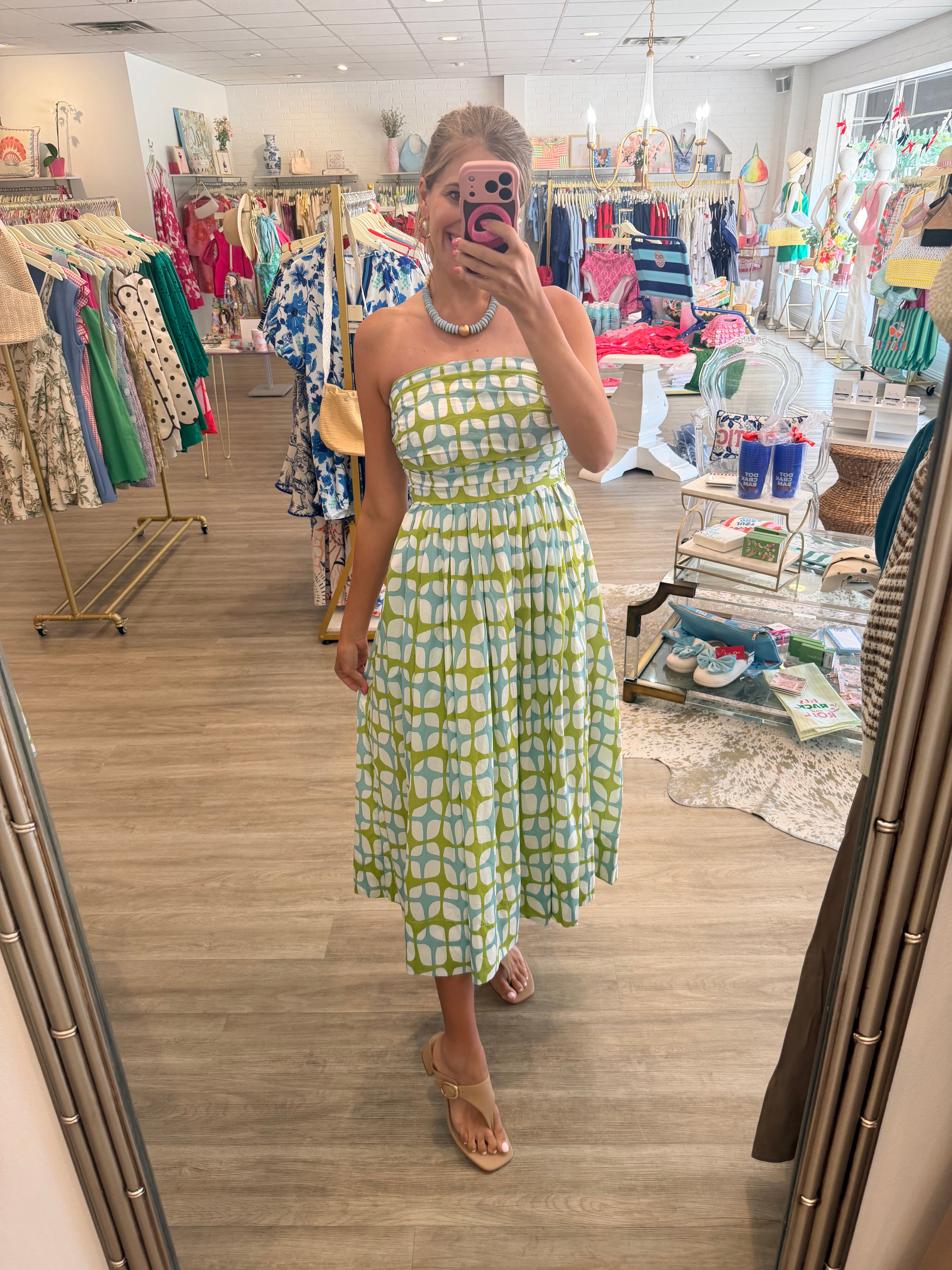 The It Girl Geometric Midi Dress