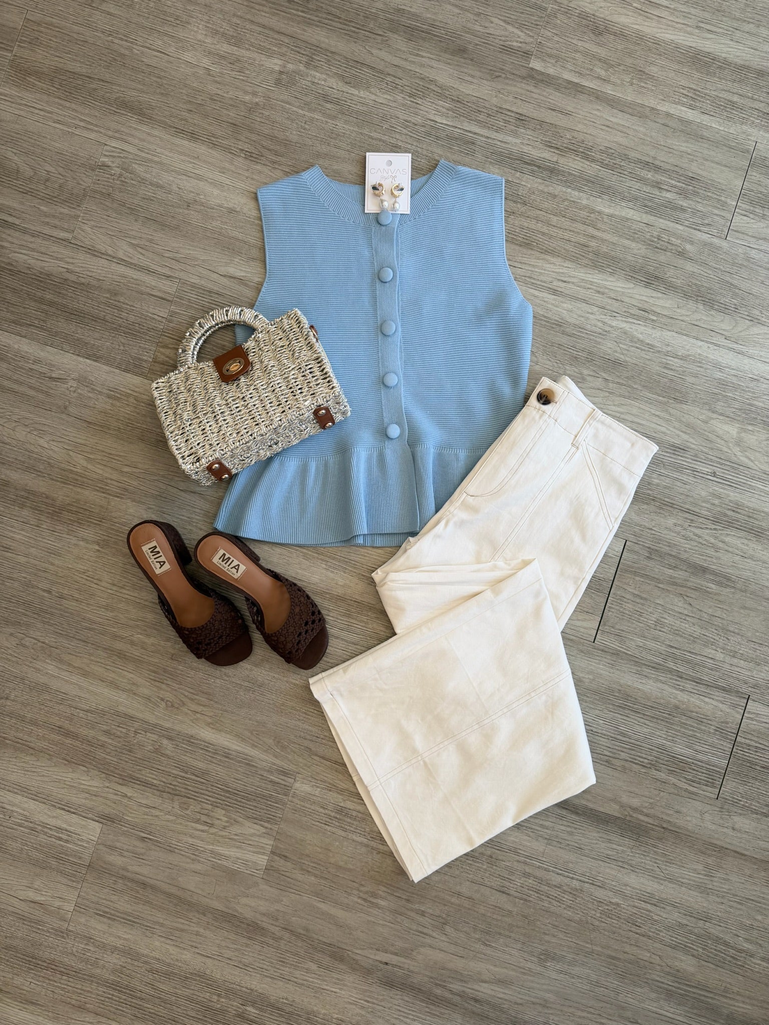 Mystic Peplum Knit Top