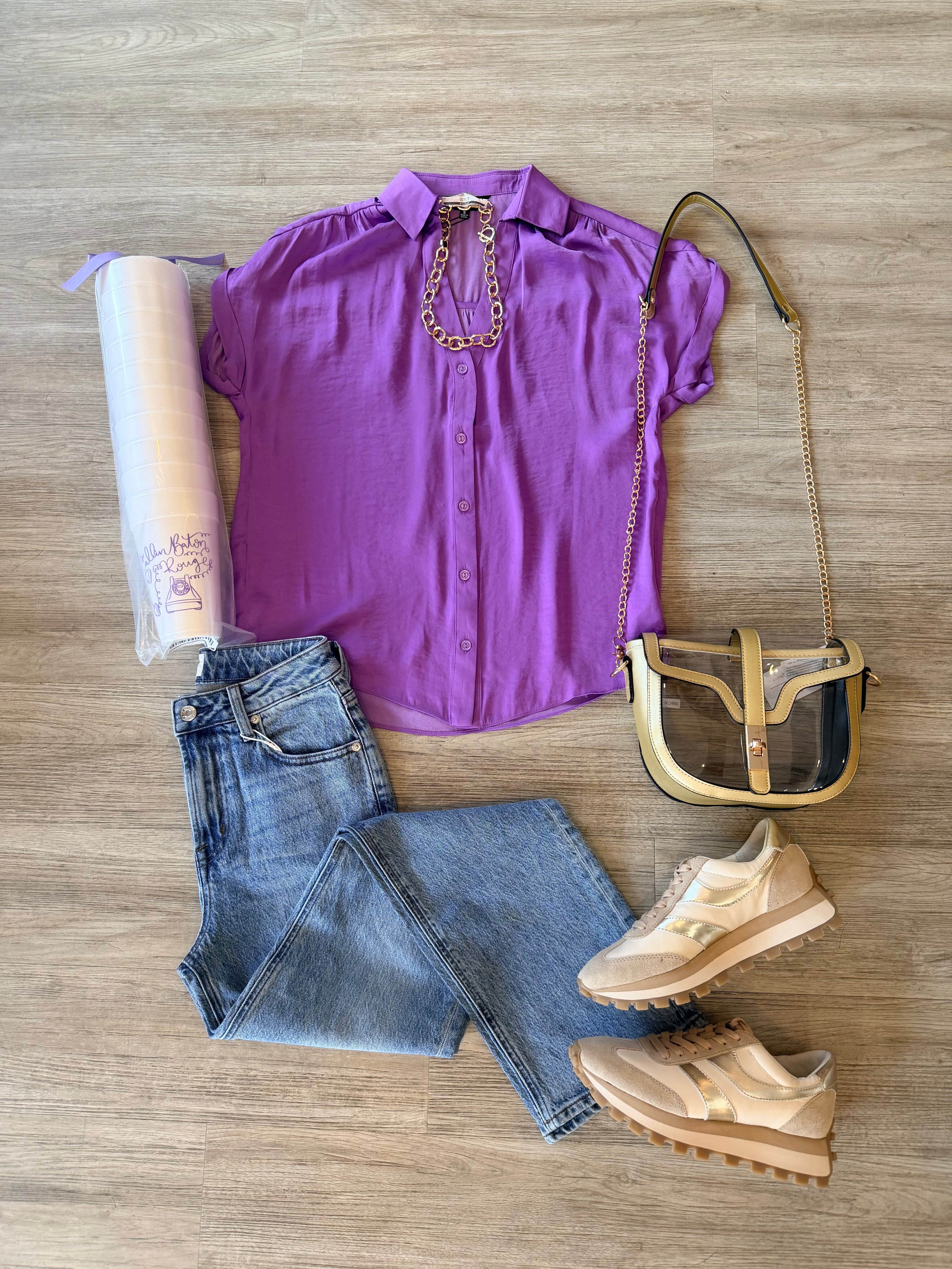 Violet Dream Satin Top