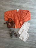 Tex Smock Detail Top