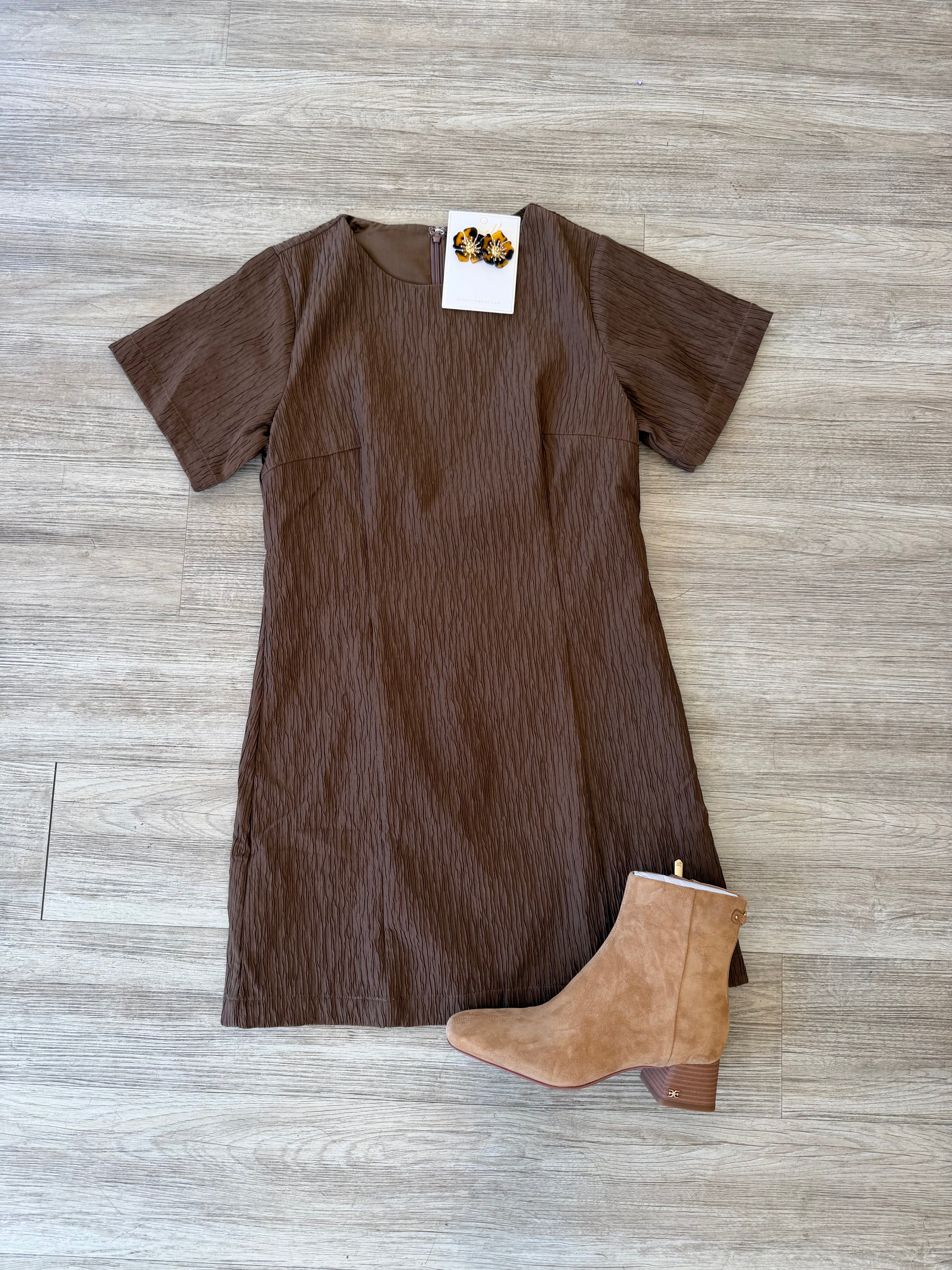 Katia Textured Shift Dress