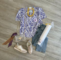 Amelia Poplin Printed Top
