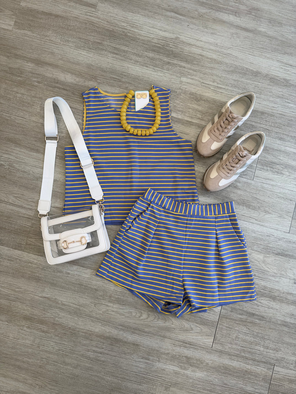 Gameday Striped Knit Set