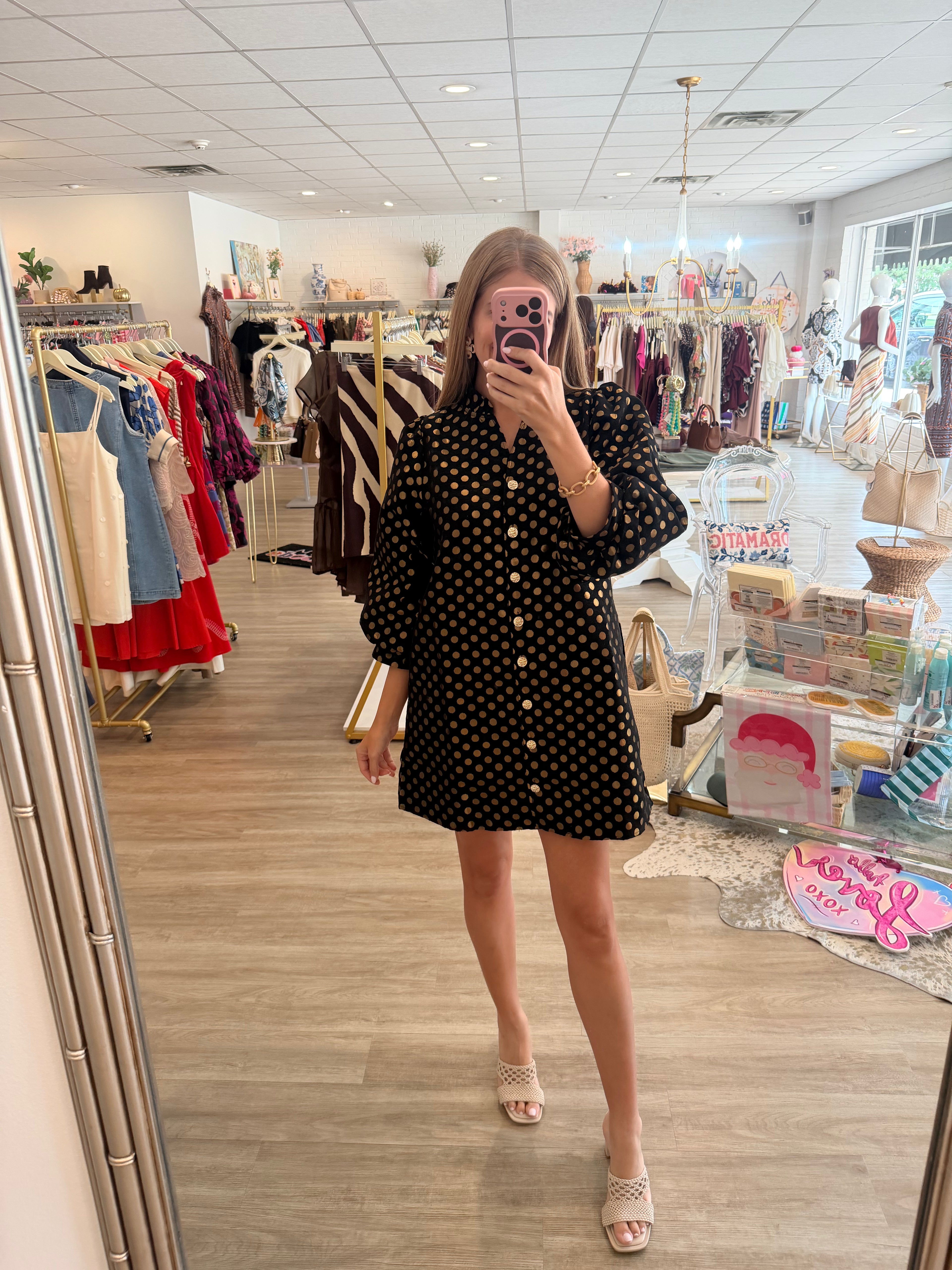 Pierce Polka Dot Dress