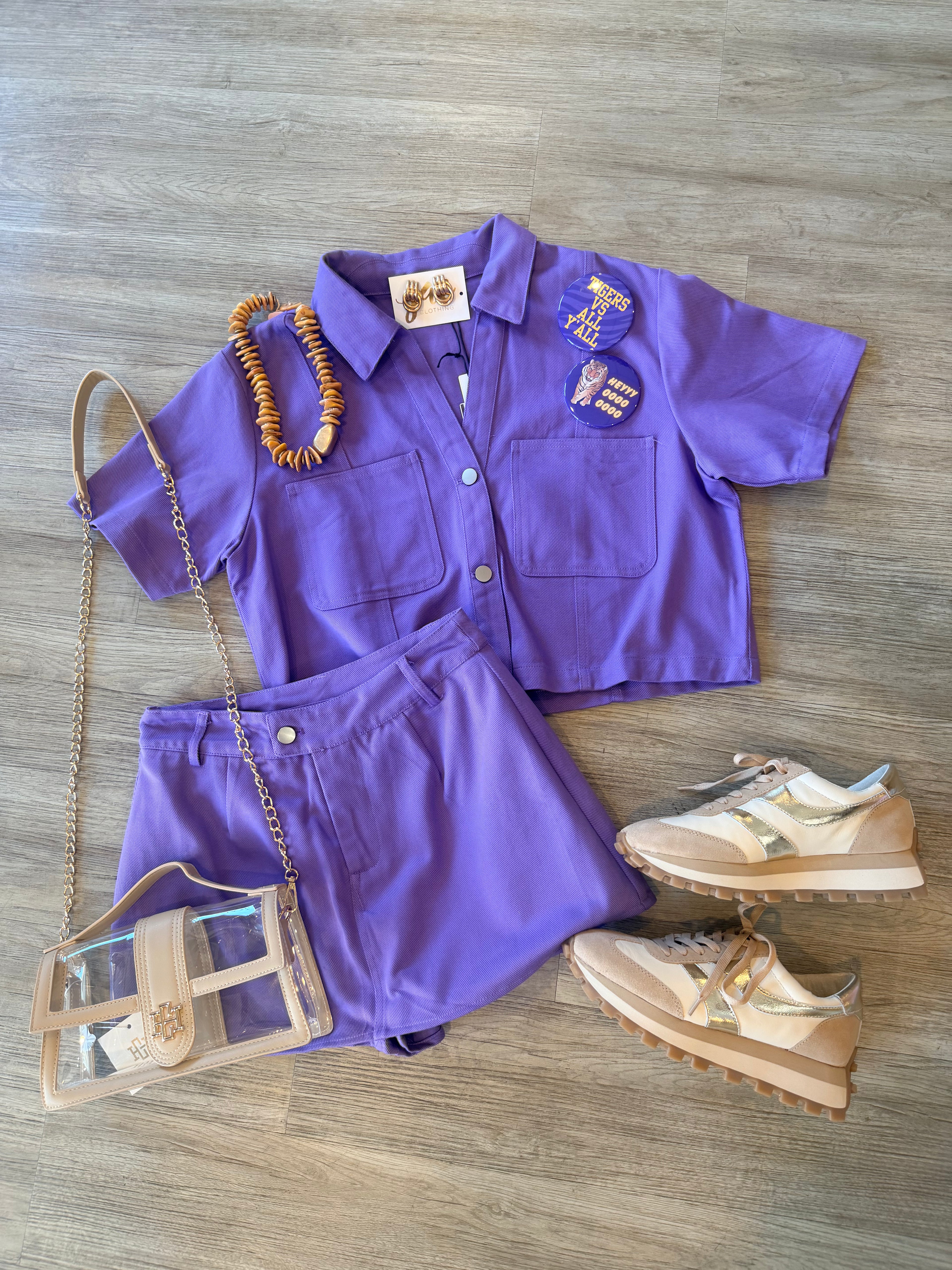Keagan Boxy Denim Top