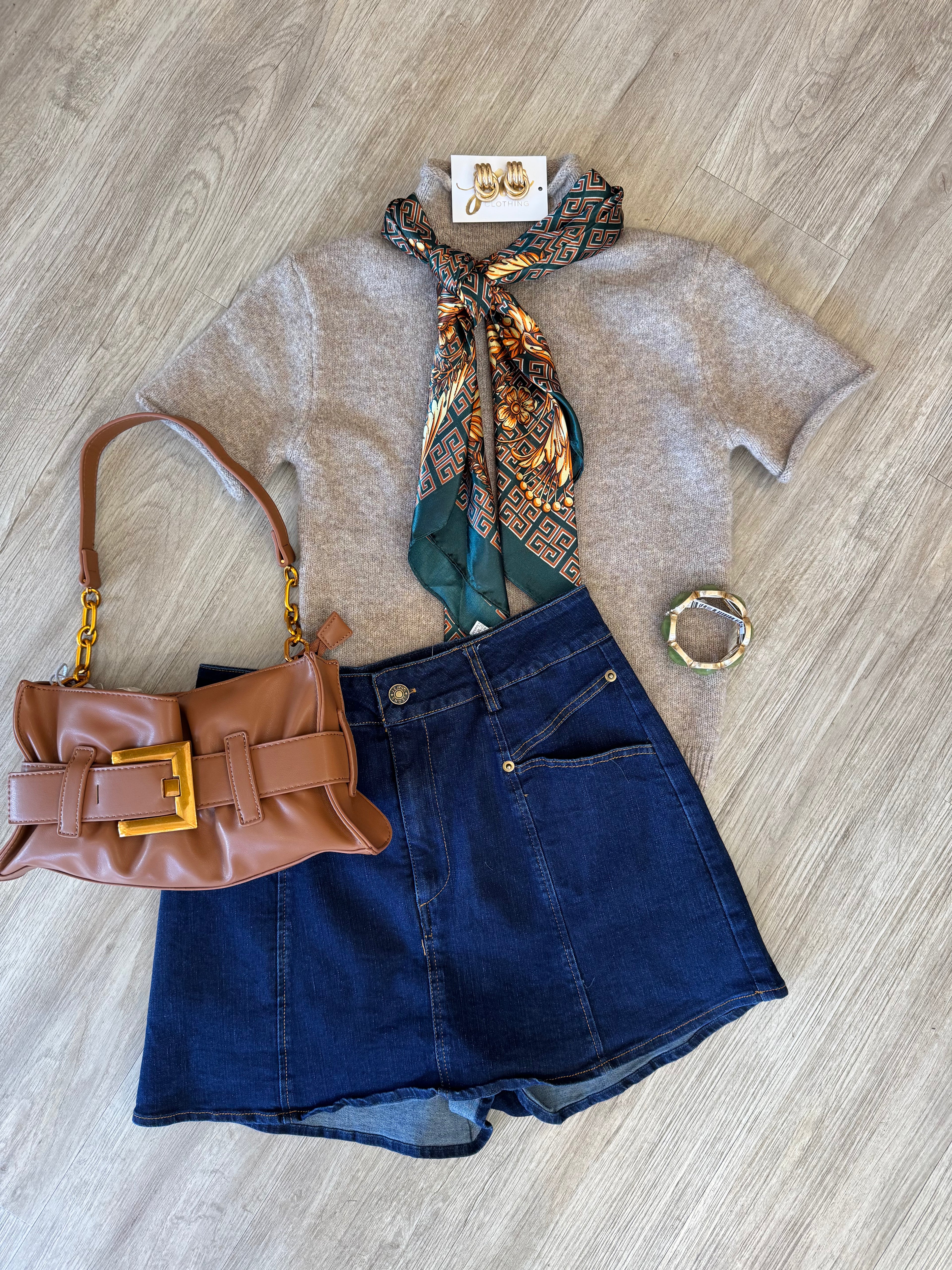 Ariel Denim Skort