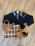 Denim Collar Daydream Sweater