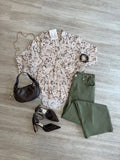 Z Supply Golden Haven Snake Button Top