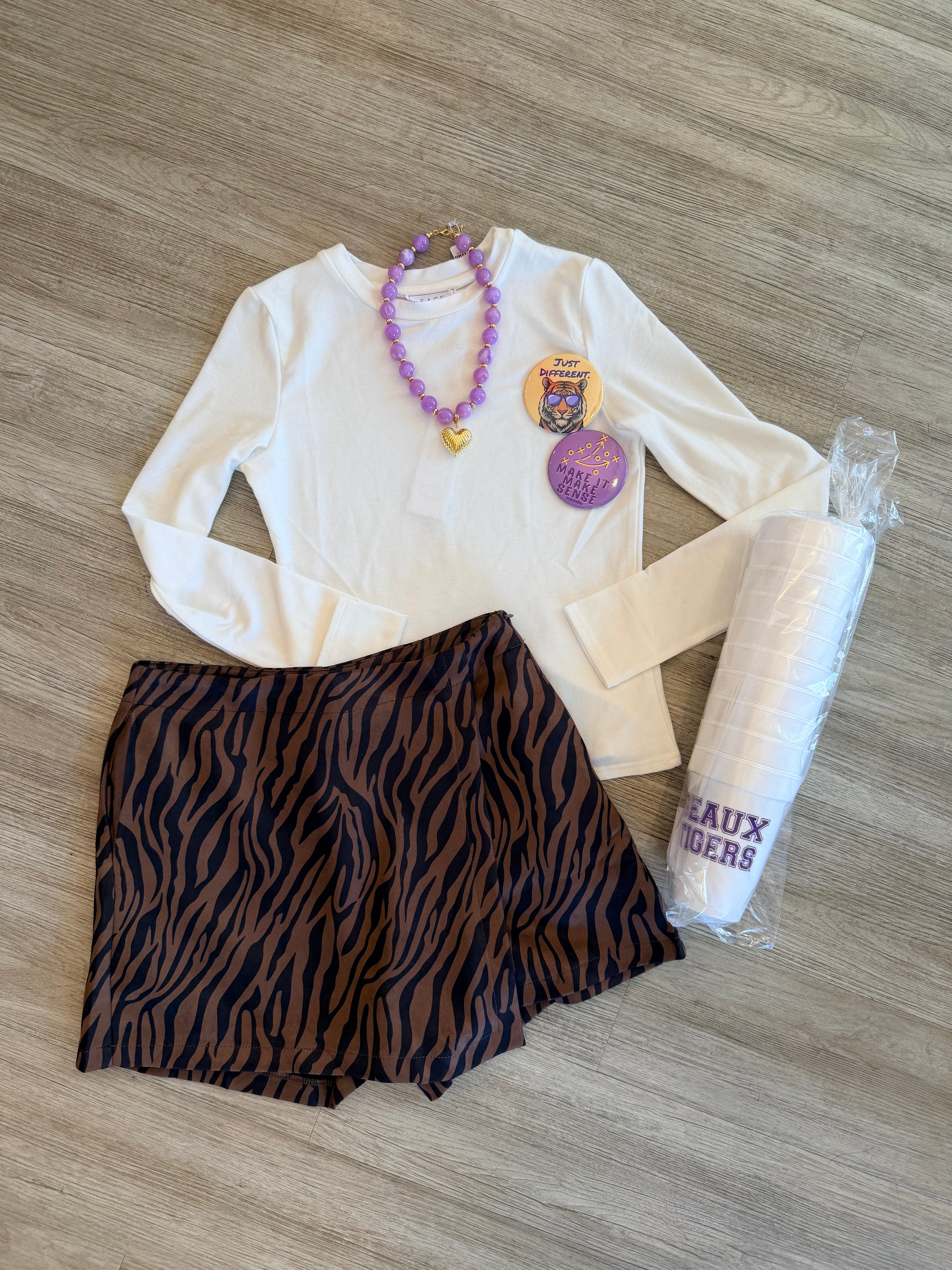 Mica Print Skort