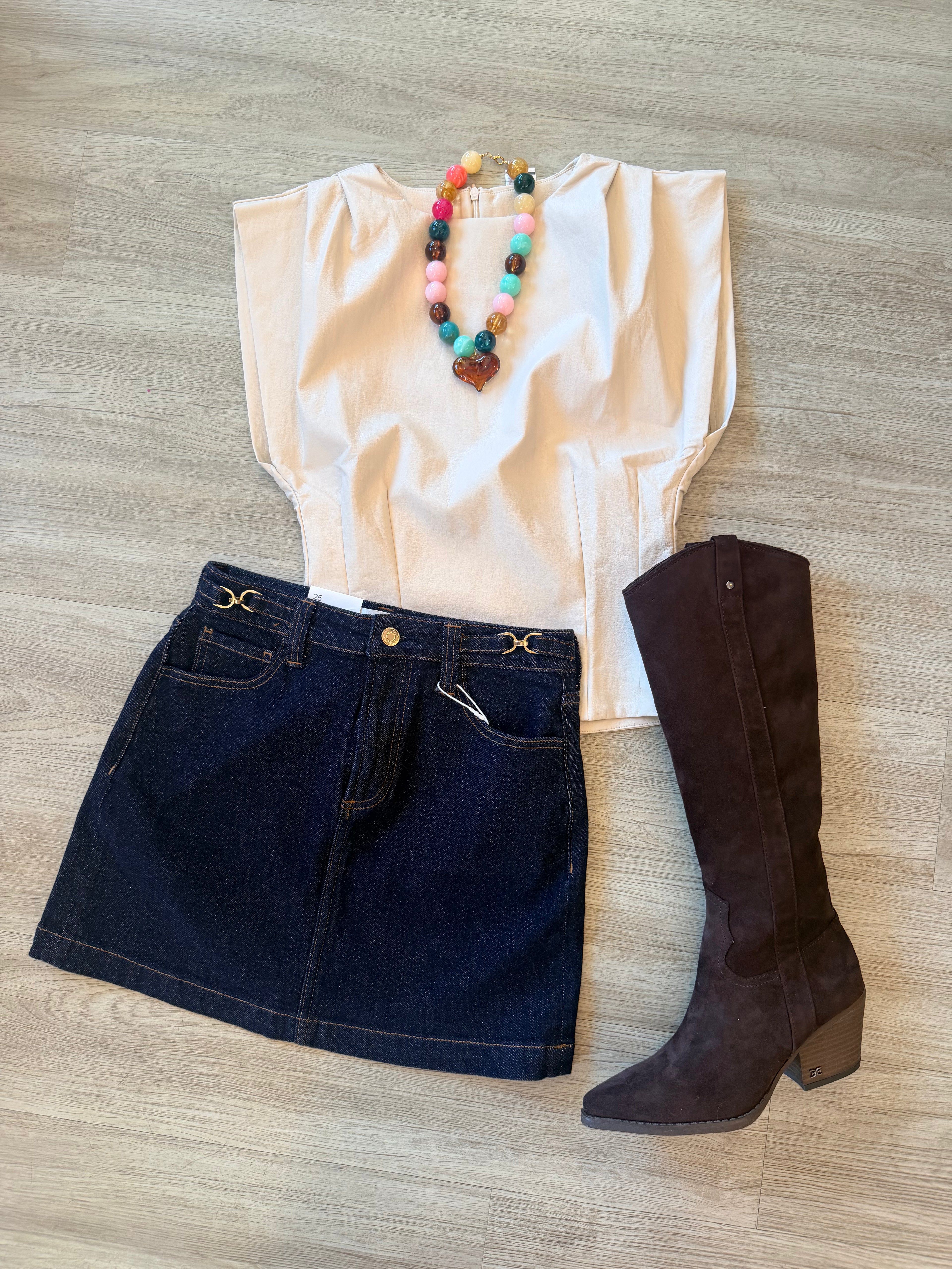 Pippa Shoulder Pleat Top