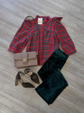 Darcy Plaid Bow Top