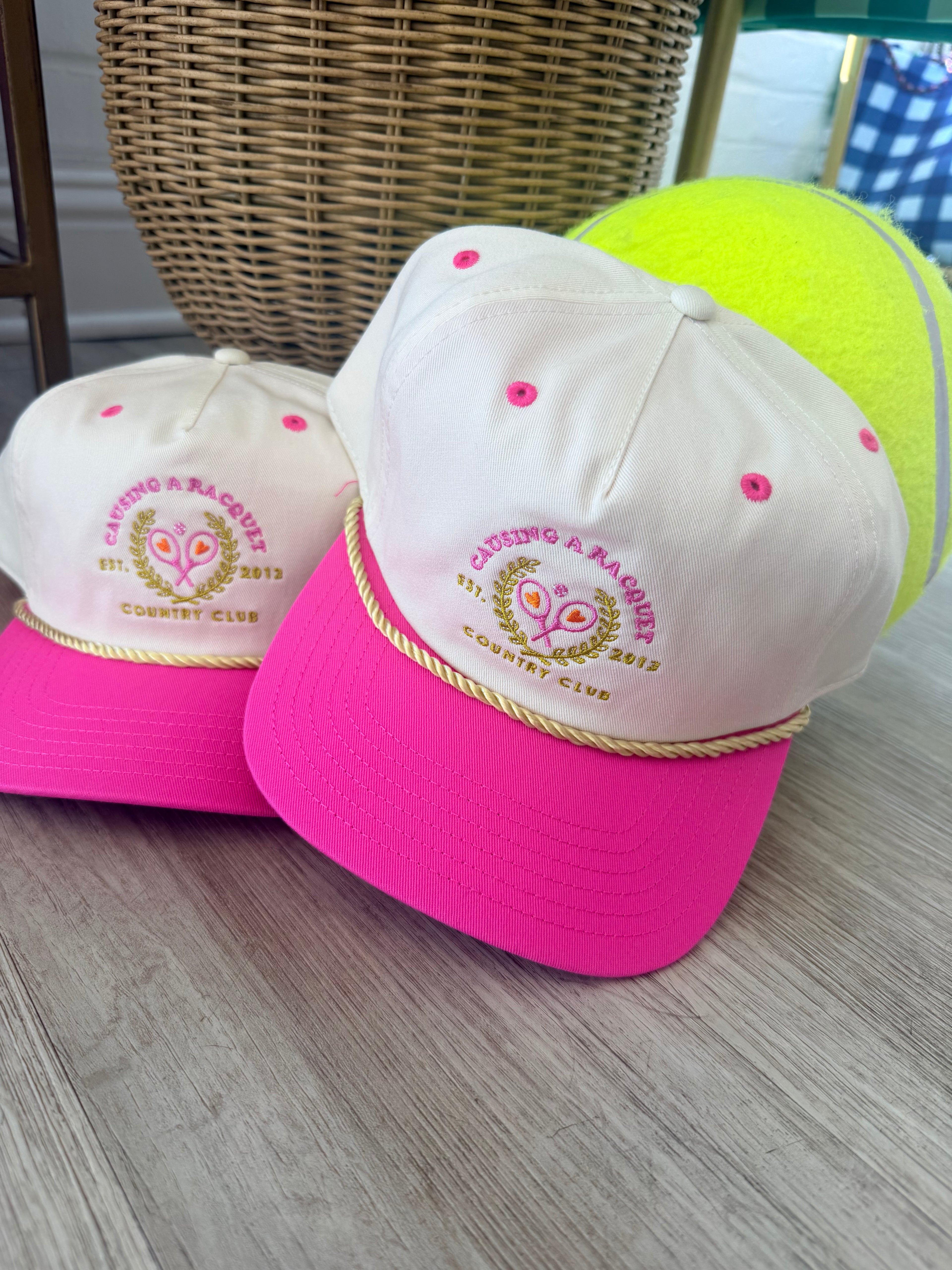 Cause A Raquet Hat Pink