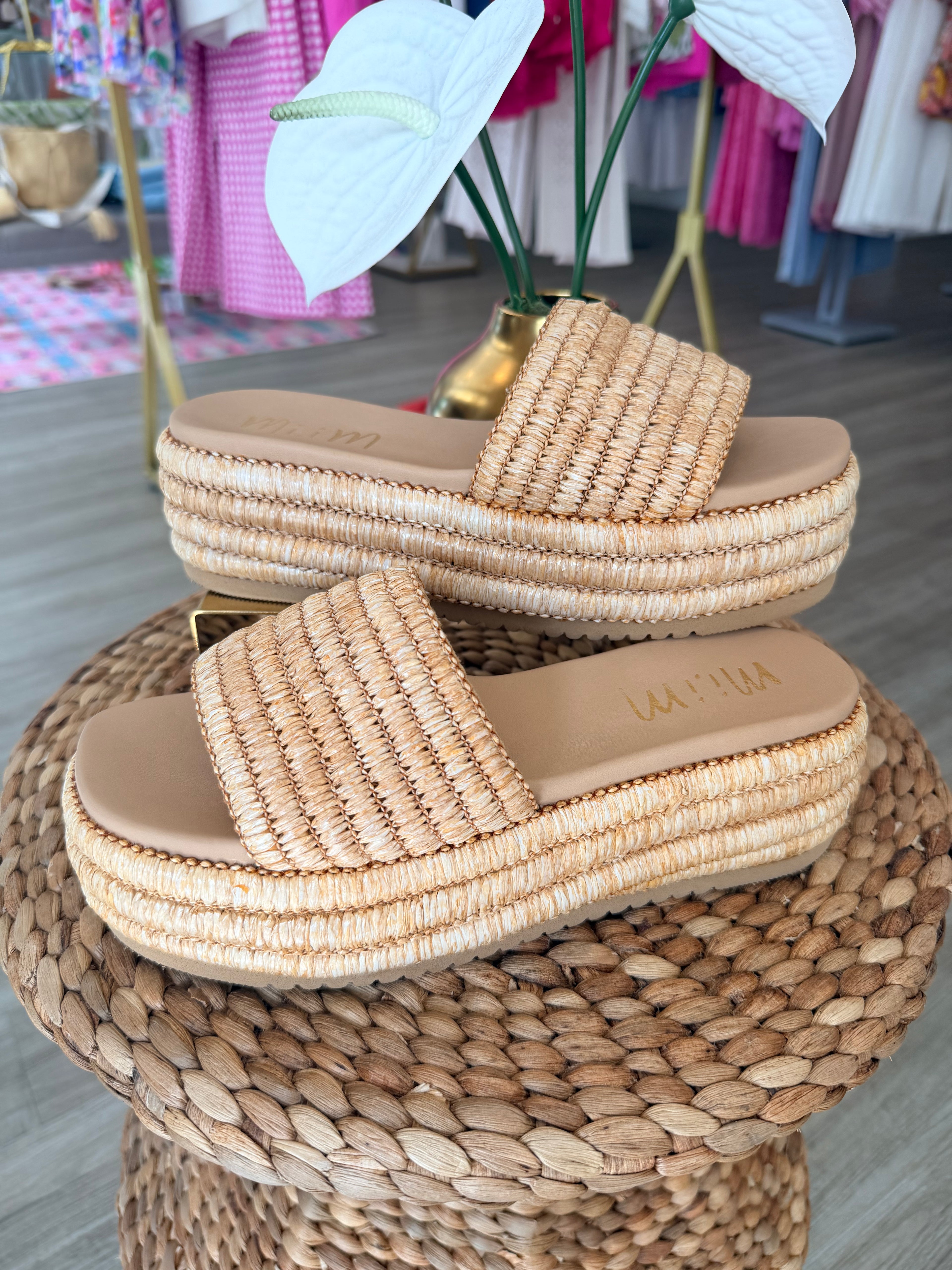 Miim Harbor Raffia Flatform