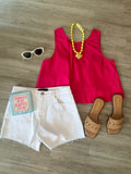 Lux Magenta Top