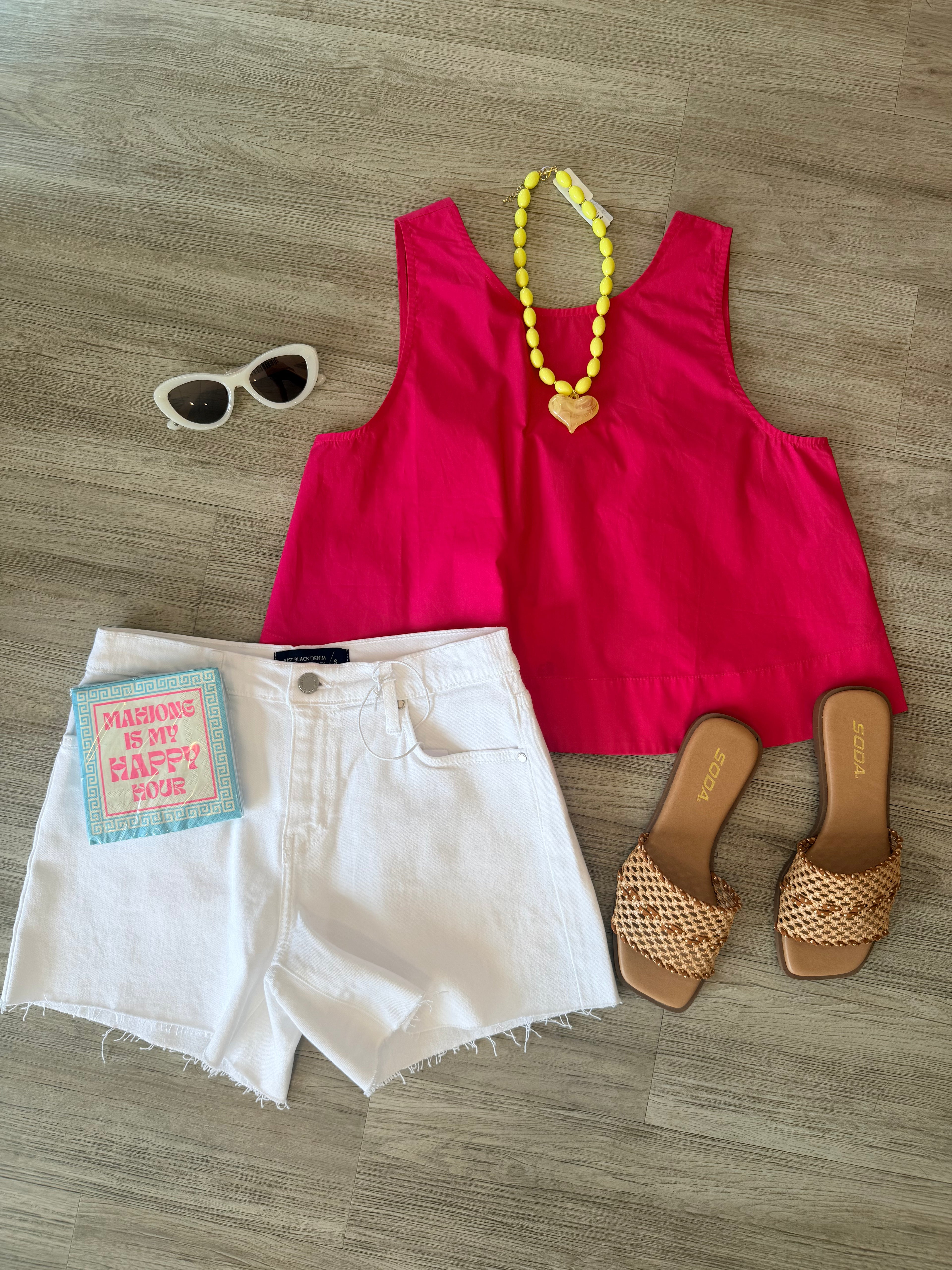 Lux Magenta Top