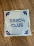 Slant Beach Club Foil Beverage Napkins