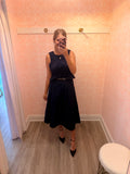 Central Park Belted Midi Skirt