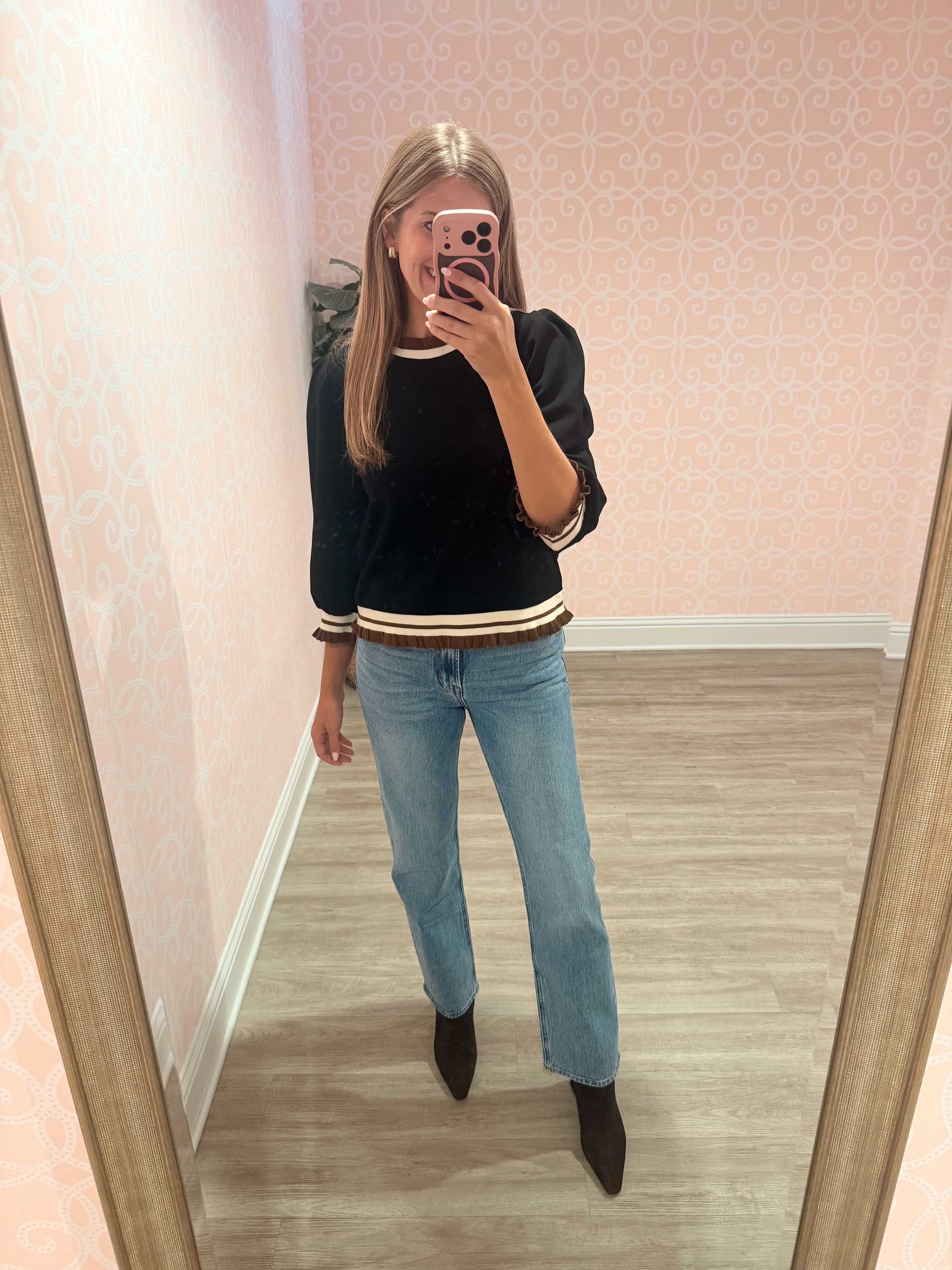 Kylie Ruffle Edge Top