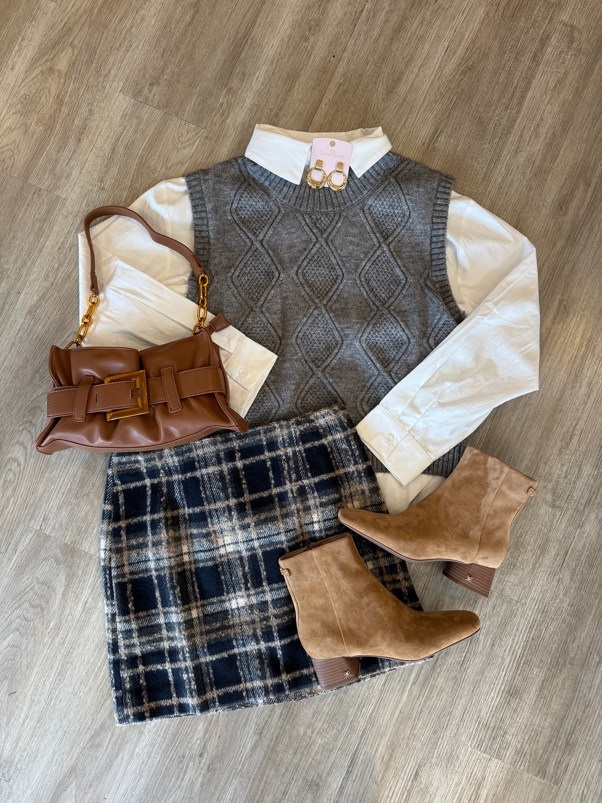 Campus Girl Geometric Sweater