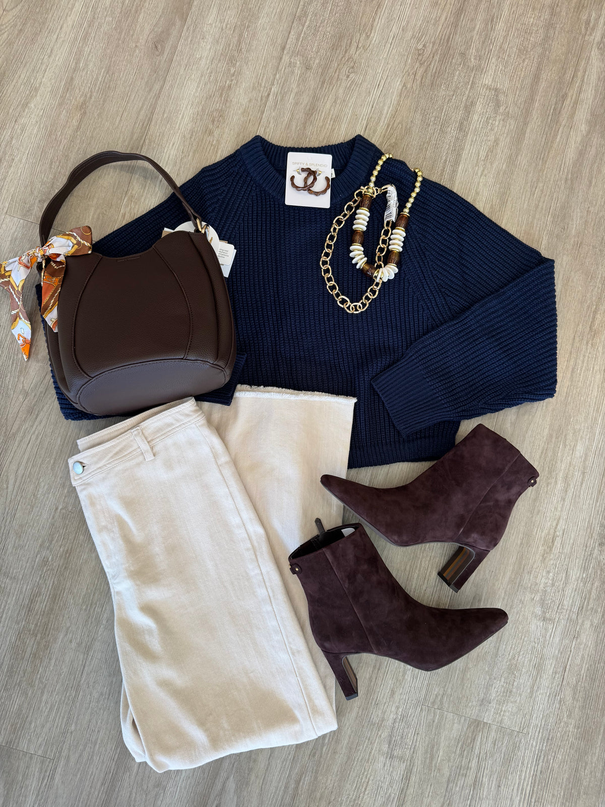 Calm Reader Navy Pullover