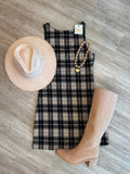 Served Up Stretch Plaid Dress