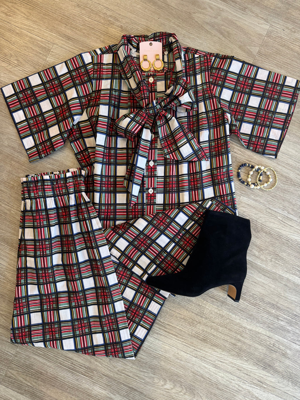 JH Tartan Plaid Holiday Pants