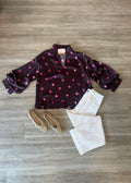 Plum Perfect Dot Top