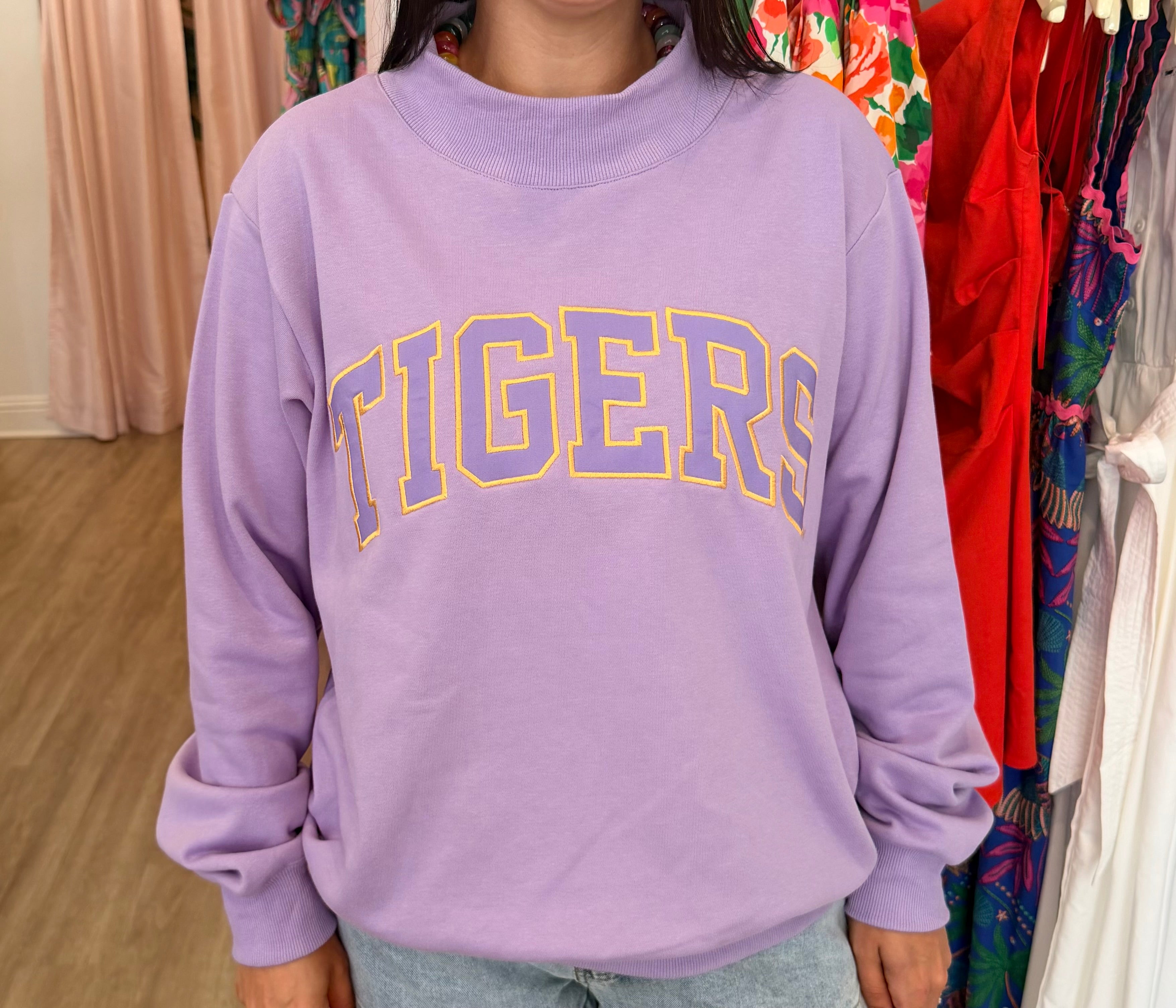 Tigers Varsity Mockneck Sweatshirt