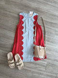 Victoria Scallop Panel Dress