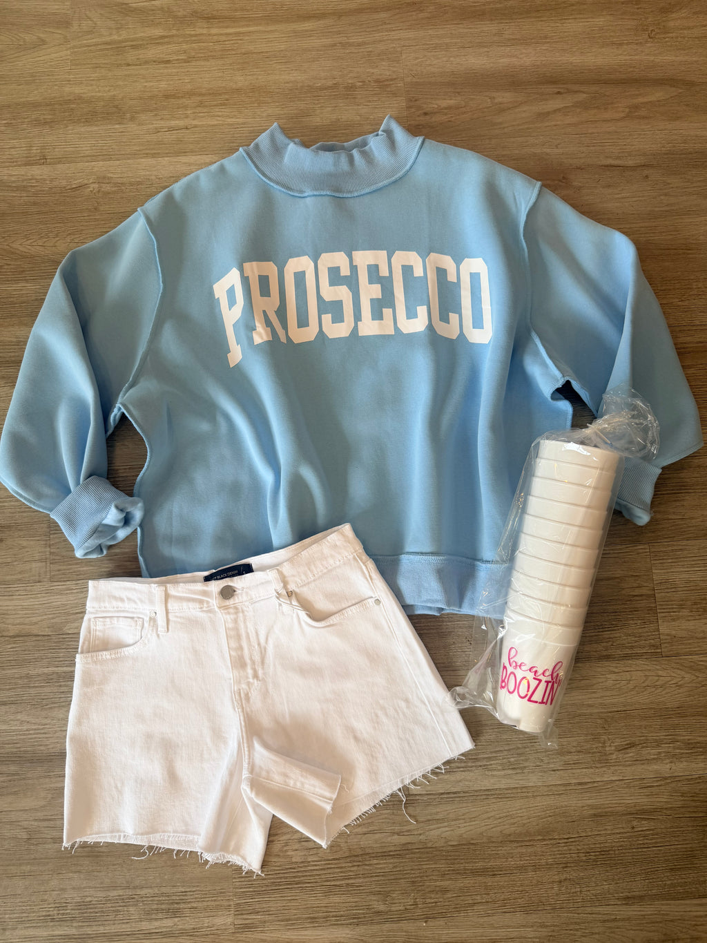 Prosecco Reversible Mock Neck Sweatshirt