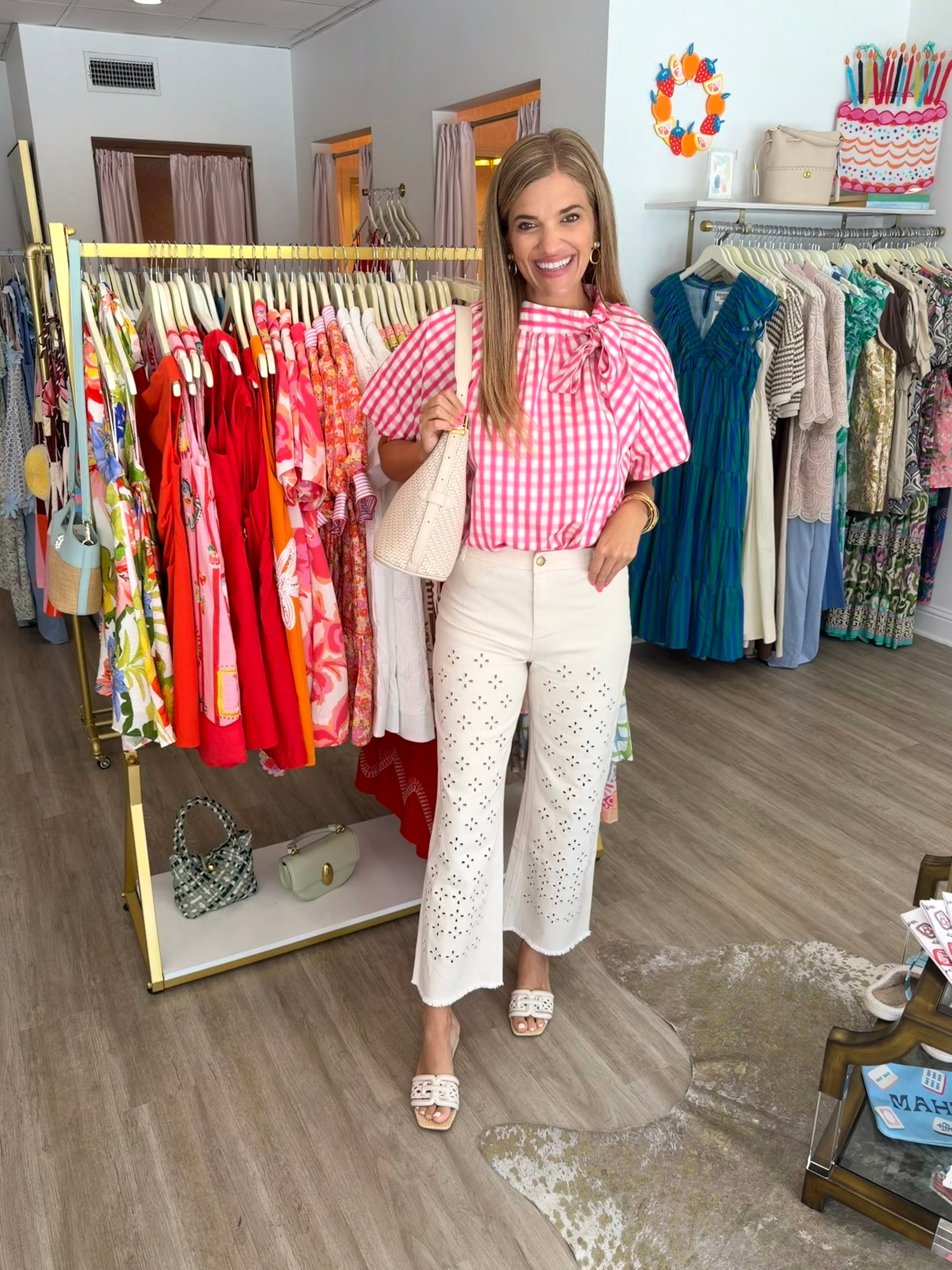 Mimi Gingham Top