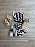 Lucy Paris Erin Relaxed Stripe Shorts