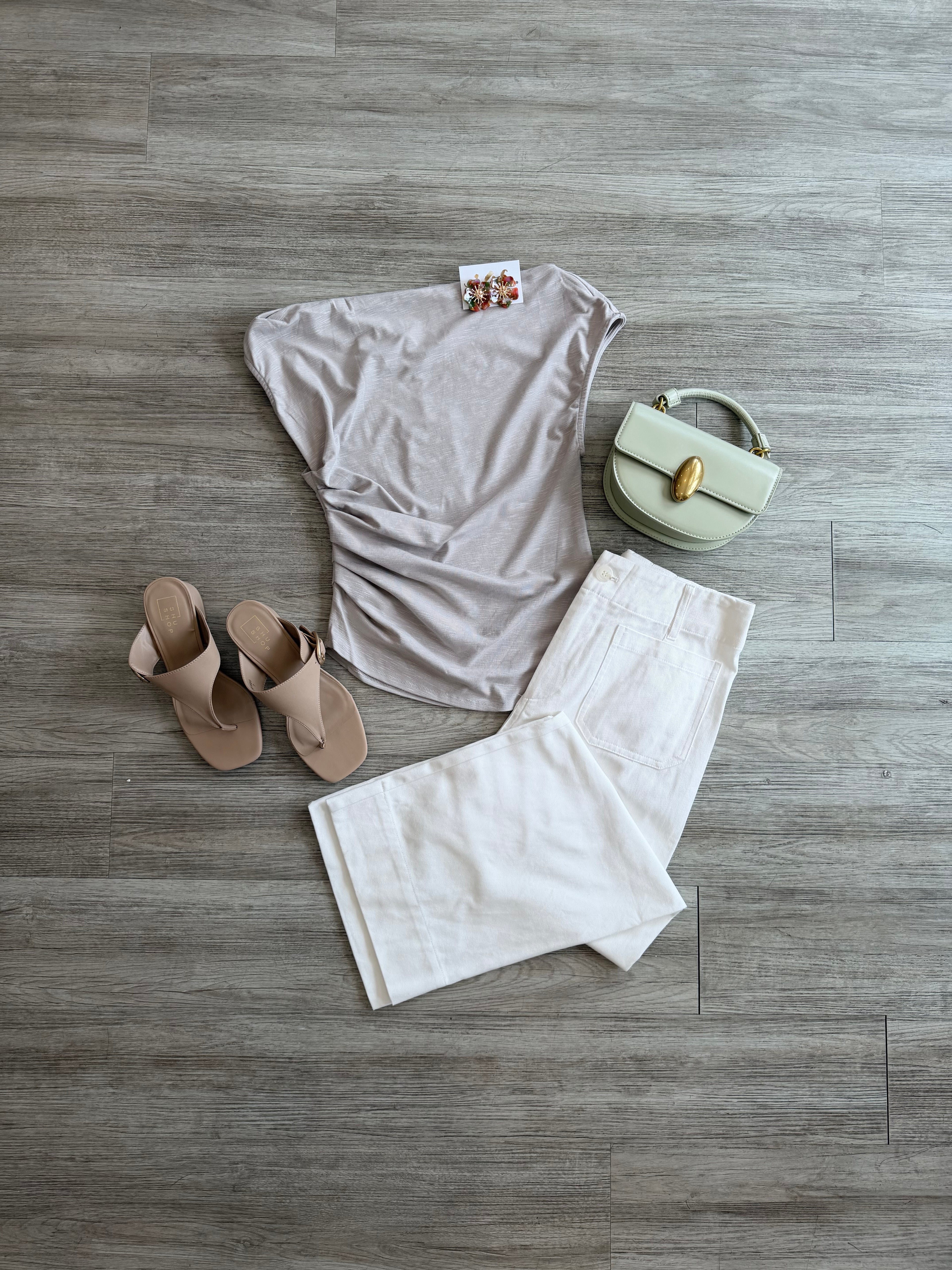 Jessi Off Shoulder Knit Draped Top