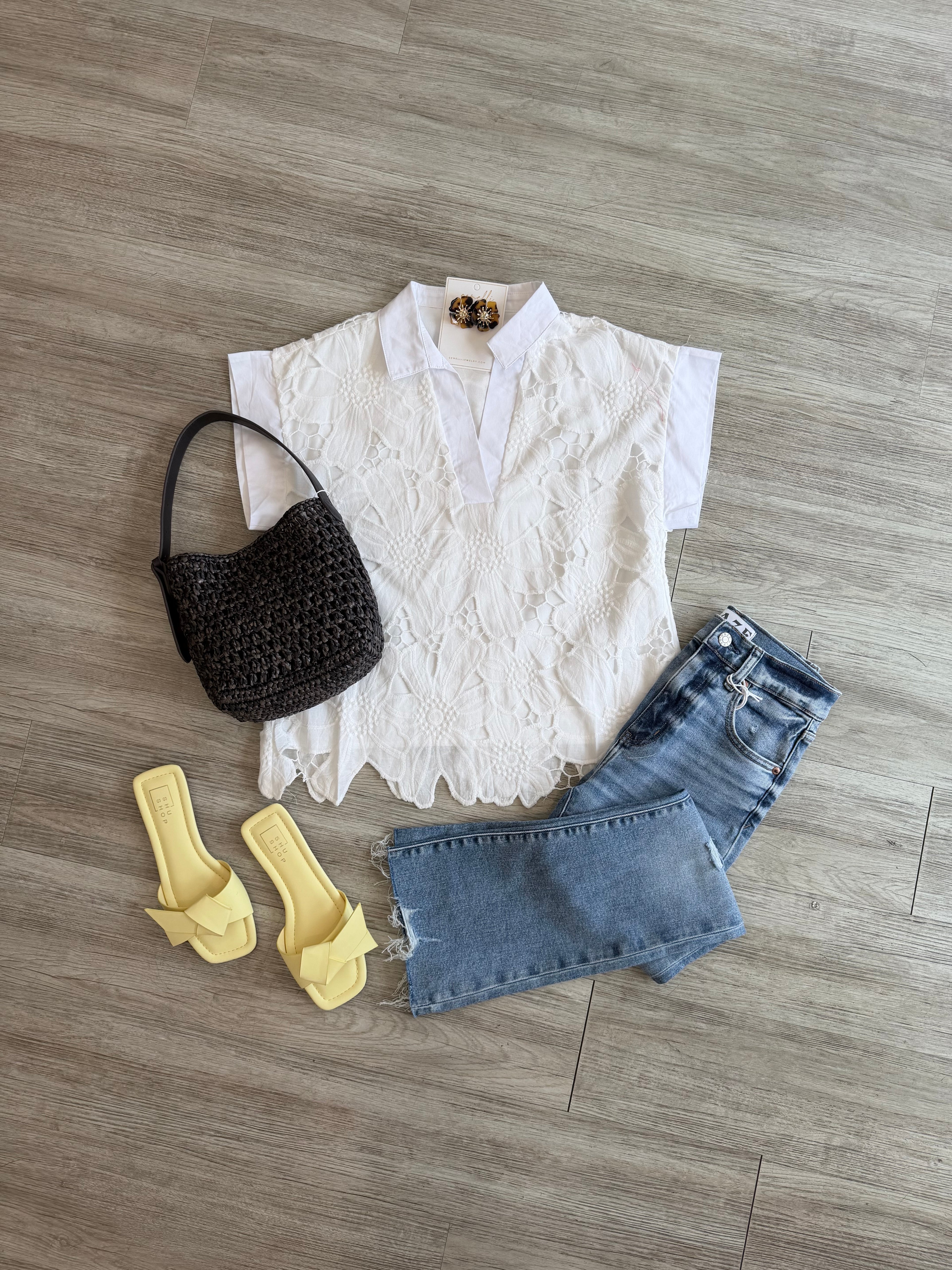 Lindsey Eyelet Top