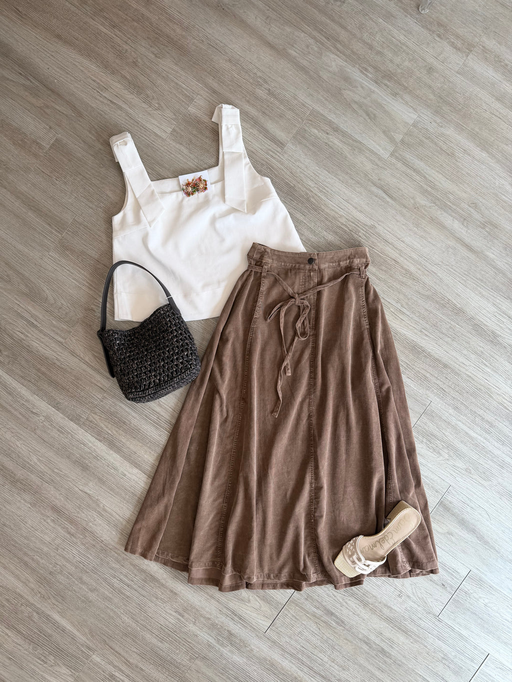 Get Like This Belted Midi Skirt