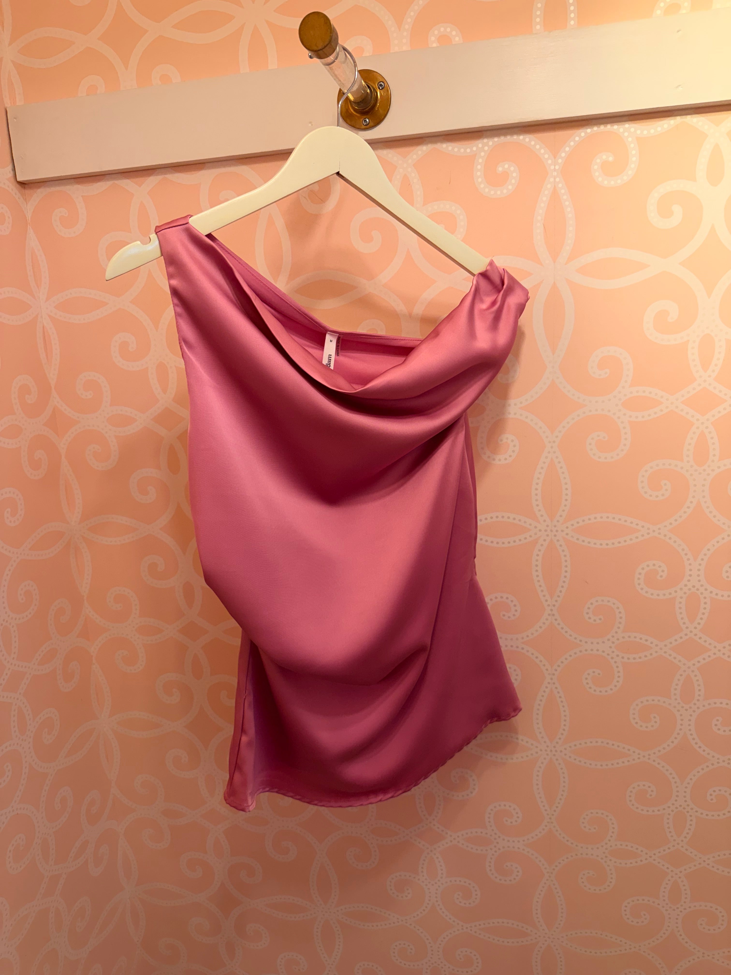 Sasha Asymmetric Satin Top