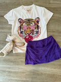 Prissy Purple Tennis Skort