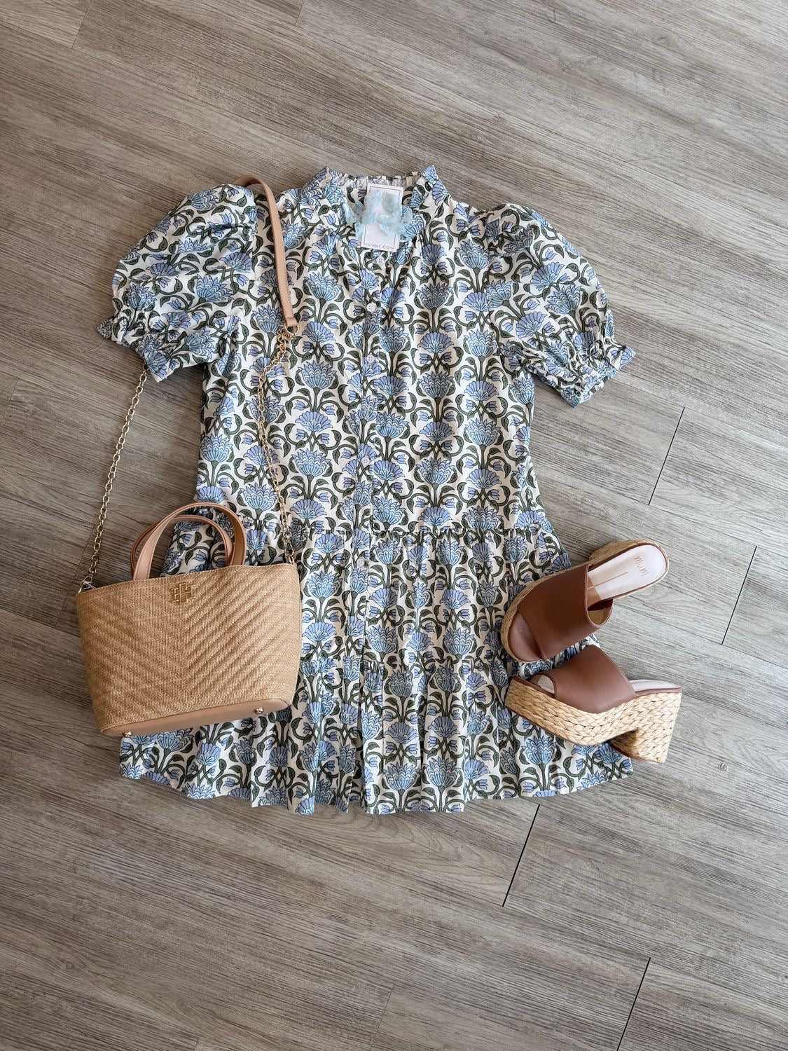 Bailey Floral Print Puff Sleeve Dress
