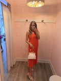 City Girl Ric Rac Midi Dress