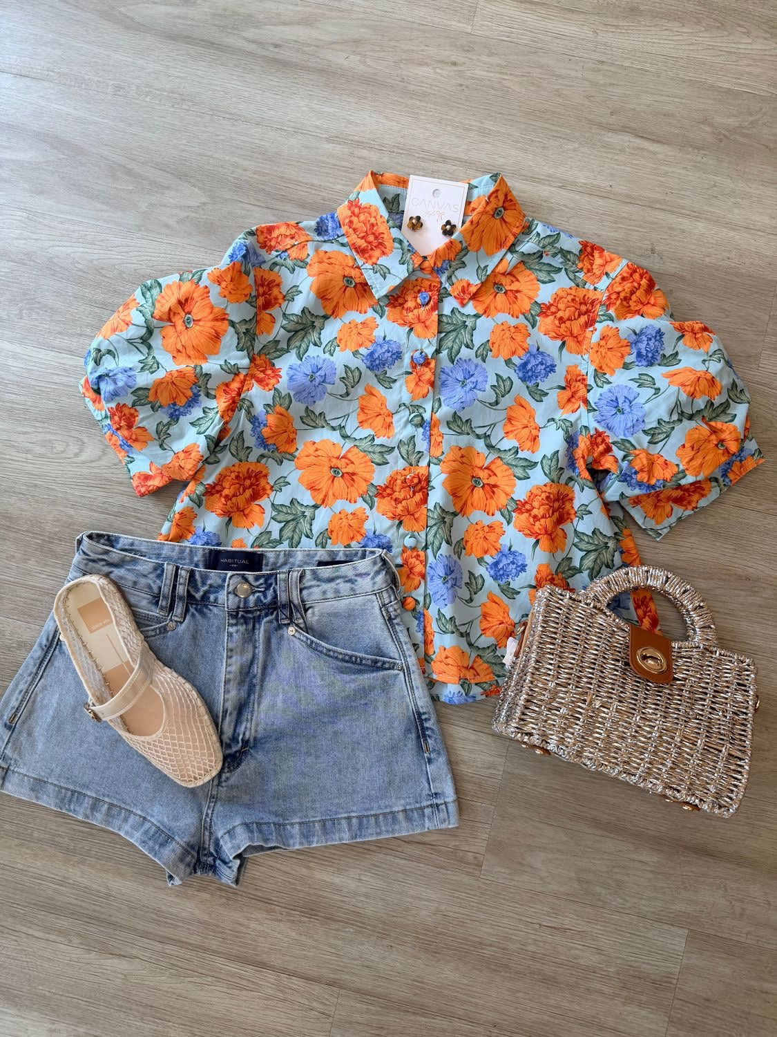 Mollie Floral Puff Sleeve Top