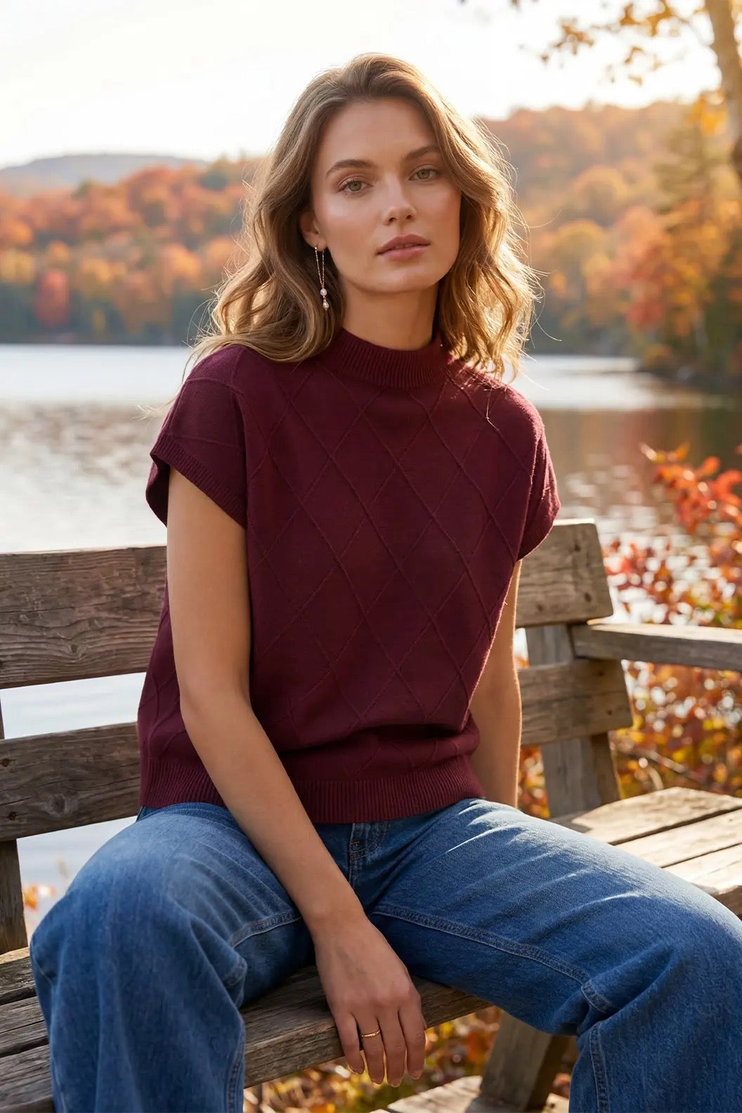 Bordeaux Beauty Sweater