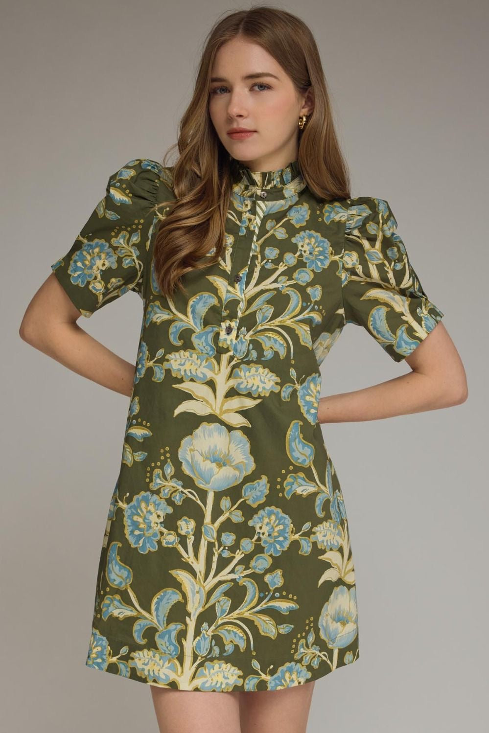 Olive Blooms Dress