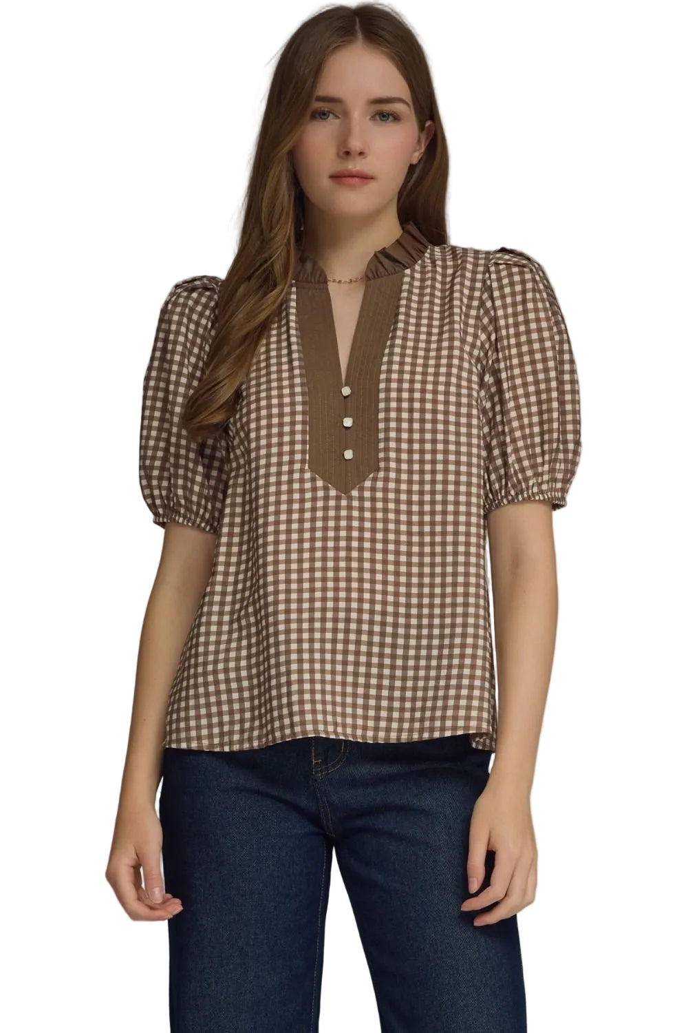 The Marlowe Gingham Top