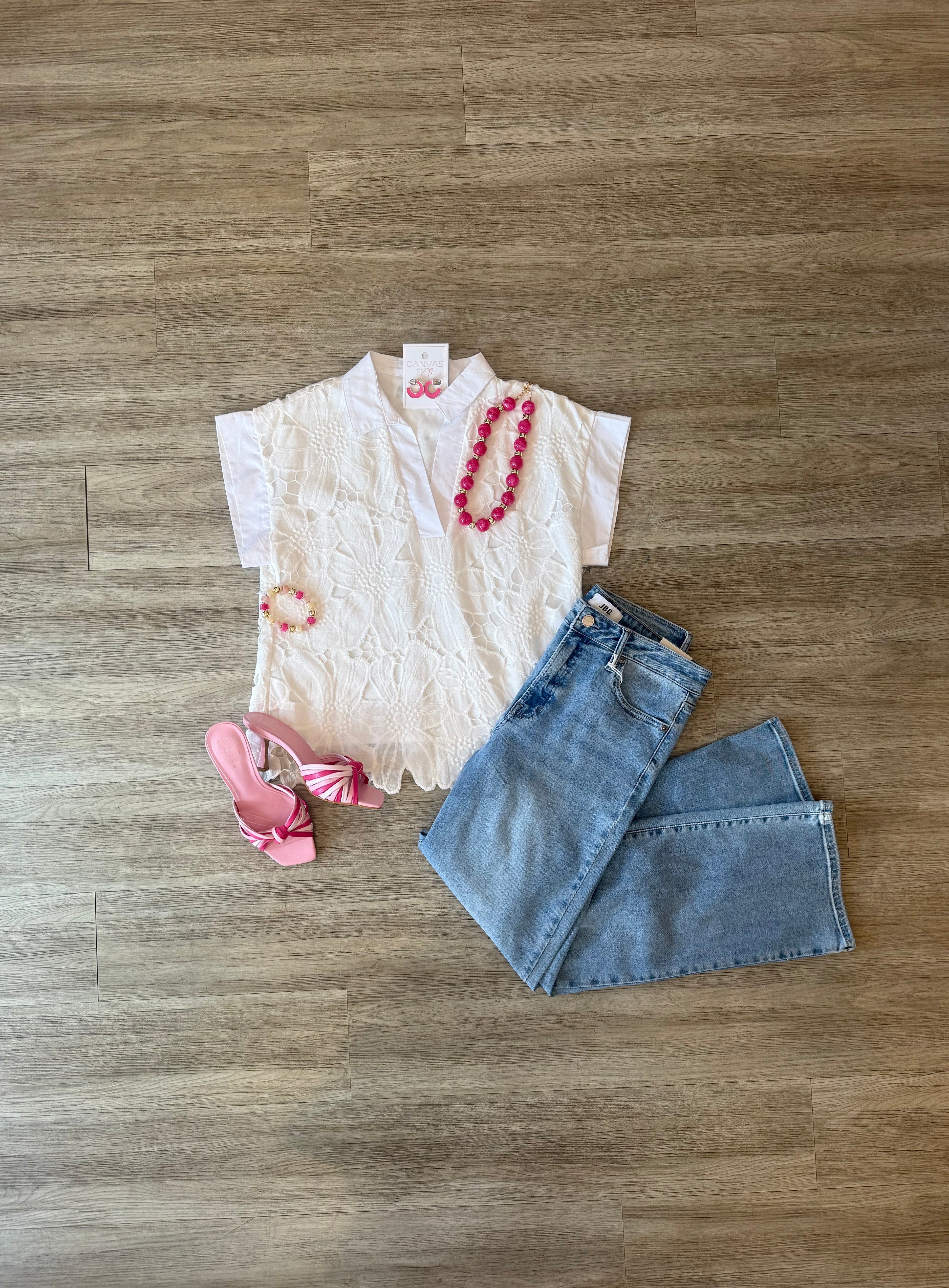 THML Jasmine Eyelet Top